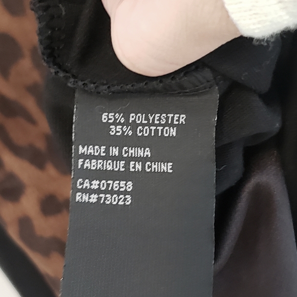 NWOT Black Animal Print Long Sleeve Mesh Dress Coquette Sheer Host Pick🩶 - Picture 6 of 7